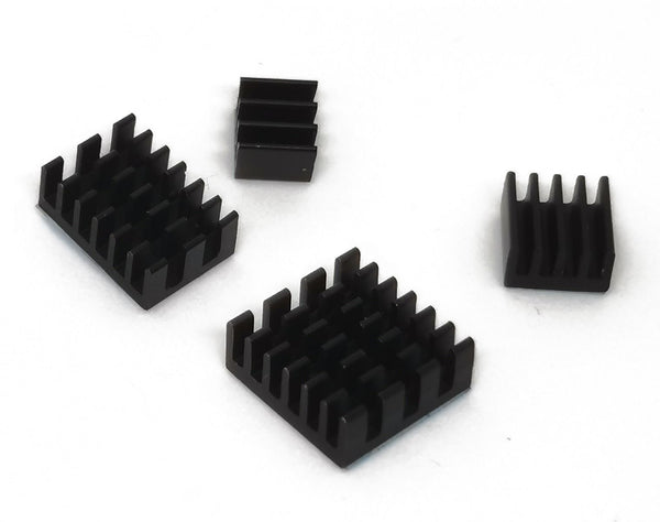 Heat Sink Kit for Raspberry Pi 4B - Black Aluminum - Buy - Pakronics®- STEM Educational kit supplier Australia- coding - robotics