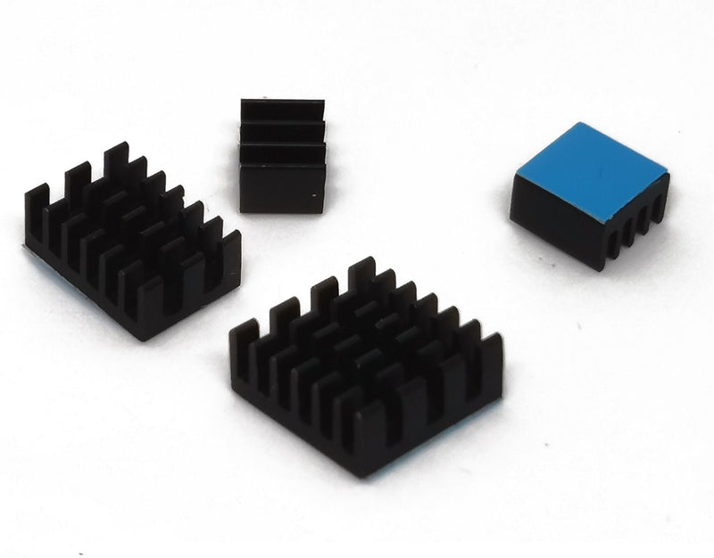 Heat Sink Kit for Raspberry Pi 4B - Black Aluminum - Buy - Pakronics®- STEM Educational kit supplier Australia- coding - robotics