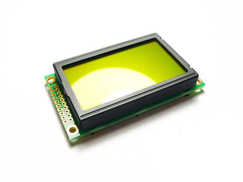 Graphic LCD 128*64 (KS0108 ctrl) - D.Blue and Yellow Green - Buy - Pakronics®- STEM Educational kit supplier Australia- coding - robotics