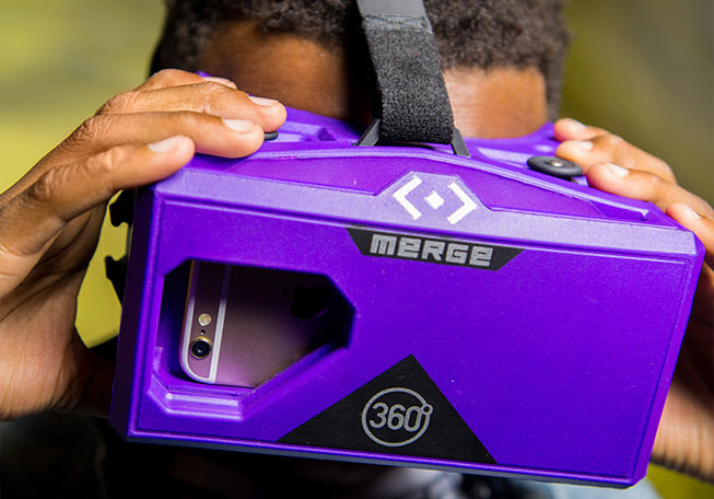 Merge VR Mobile AR/VR Headset & Holographic Cube Bundle (Pulsar Purple) - Buy - Pakronics®- STEM Educational kit supplier Australia- coding - robotics