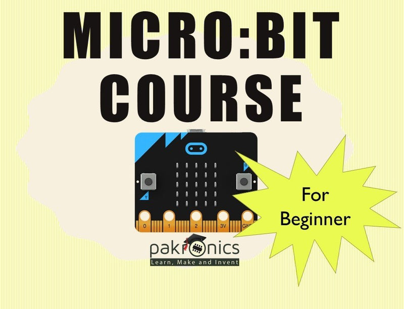 Micro:bit online course 101 for DIYers (e-course) - Buy - Pakronics®- STEM Educational kit supplier Australia- coding - robotics