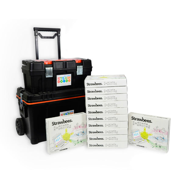 Strawbees Coding & Robotics School Bundle with Free Storage Kit - Buy - Pakronics®- STEM Educational kit supplier Australia- coding - robotics